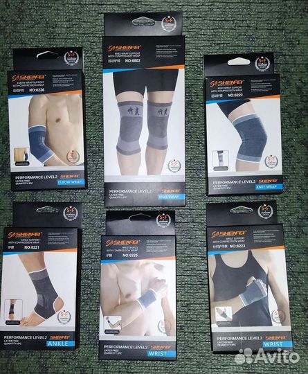 Бандаж на колено, голеностоп, кисть, запястье и др