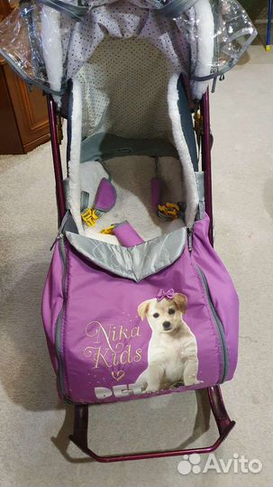 Детские санки коляска