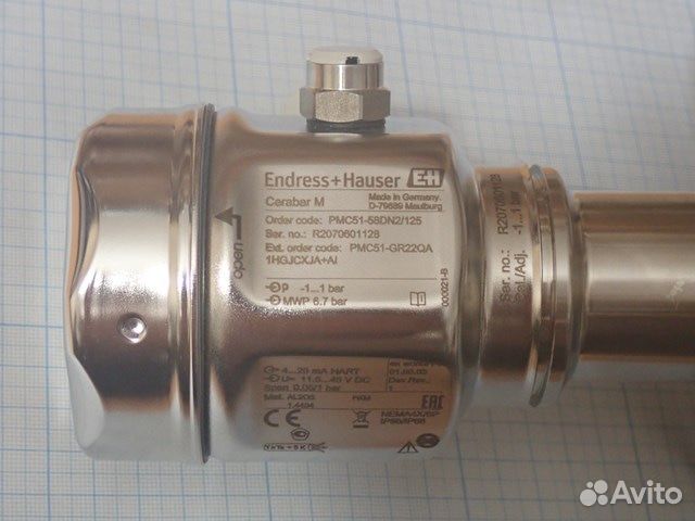 Преобразователь давления Endress+Hauser Cerabar M