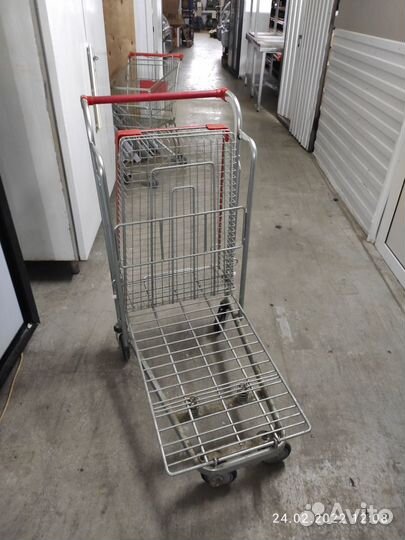 Тележка складская покупательская