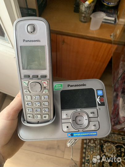 Panasonic телефон база+трубка
