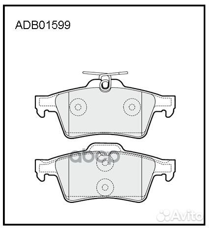 Колодки тормозные дисковые зад nissan prime