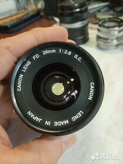 Объектив canon 28mm 2.8 FD