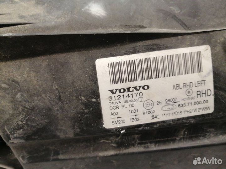 Фара передняя левая Volvo S80 AS80 B4164T