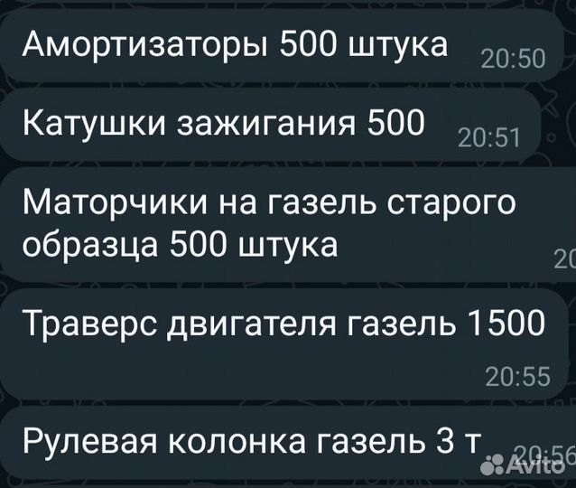 Амортизаторы газель