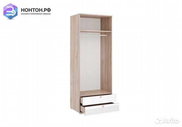 Шкаф 2-х дверный Алина 55.01 дуб мария / белый