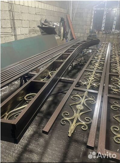 Ворота художественная ковка