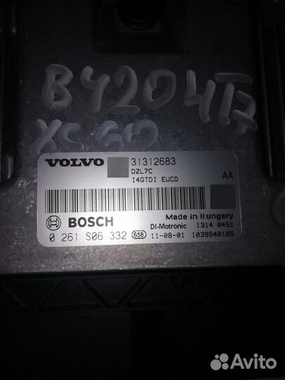 Блок управления двигателем двс Volvo XC60 B4204T7