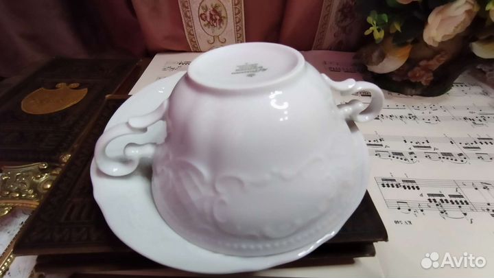 Чашка с блюдцем бульонная Бавария Seltmann Weiden