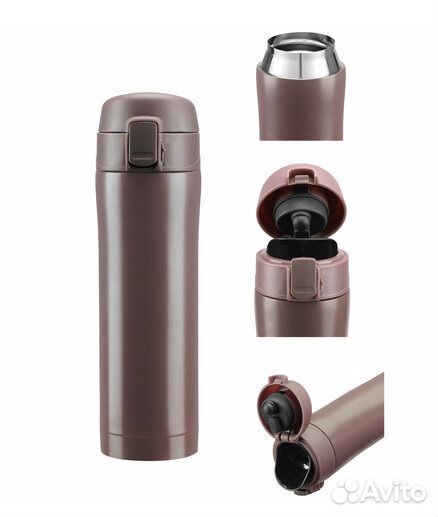 Термокружка с двойной стенкой из нержавеющей стали