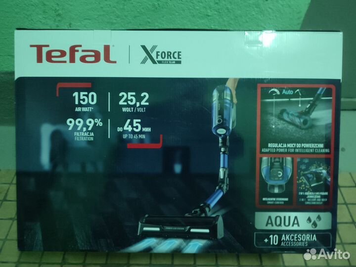 Коробка от пылесоса Tefal X-force aqua оригинал