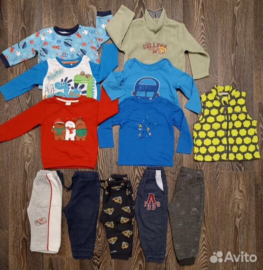 Детские вещи пакетом на мальчика 68 74