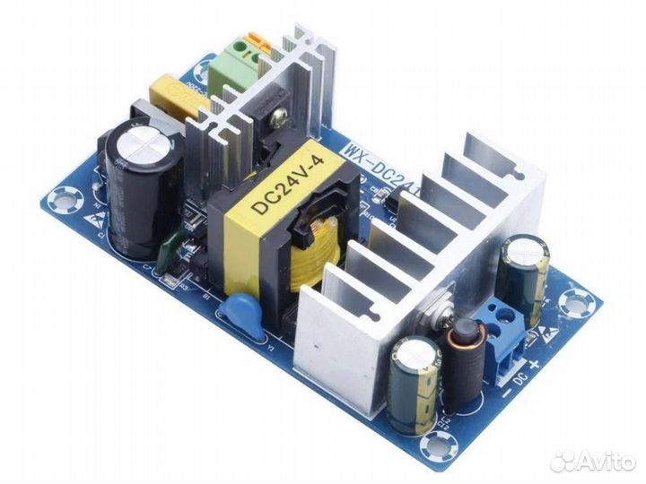 Импульсный AC-DC блок питания WX-DC2412, 24V 4A