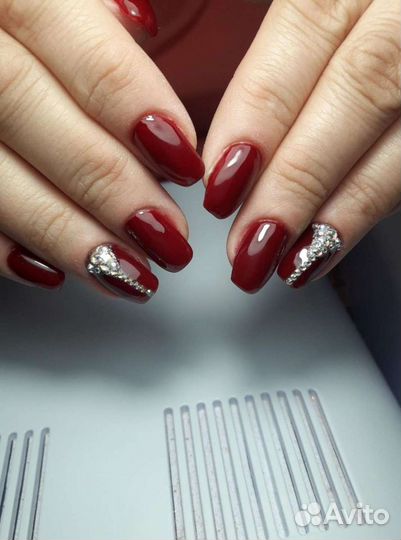 Наращивание гелем и шеллак