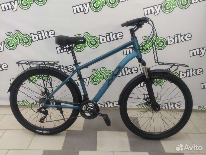 Новый алюминиевый с багажником велосипед