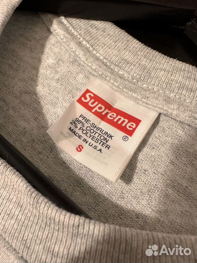 Футболка Supreme SS24 week 1 No Drug Tee Ash Grey
