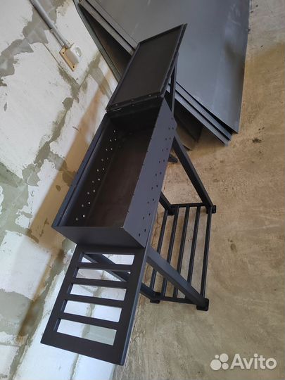 Мангал разборный 4 мм с крышкой подставка стол