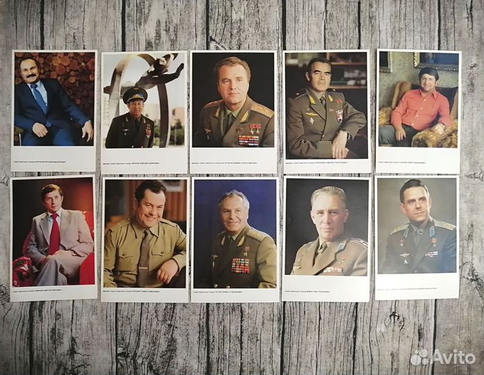Лётчики космонавты СССР набор открыток