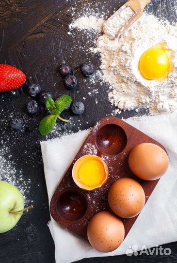 Деревянная подставка для яиц (термоясень)