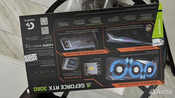 Видеокарта gigabyte GeForce RTX 3060 gaming OC 12G