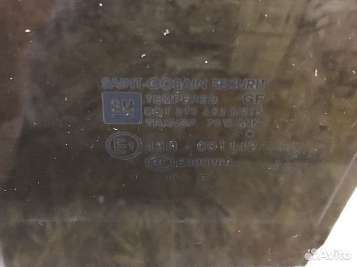 Стекло двери заднее левое Opel Corsa D хетчбек 1.2