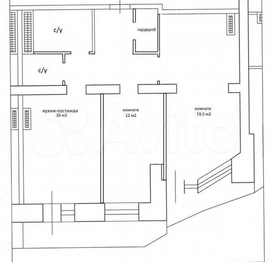 3-к. квартира, 64,5 м², 12/18 эт.