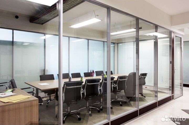 Офисные перегородки из стекла