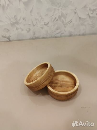 Два соусника из массива ясеня