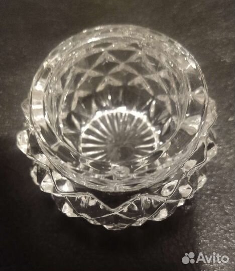 Вазочка солонка хрусталь СССР