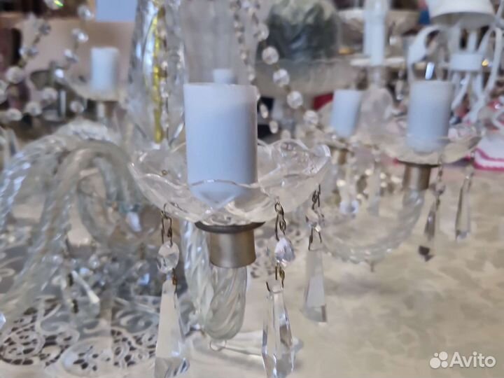 Люстра хрустальная 8 рожковая