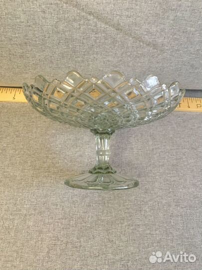 Ваза,фруктовница, стекло, до 1917г,Мальцов