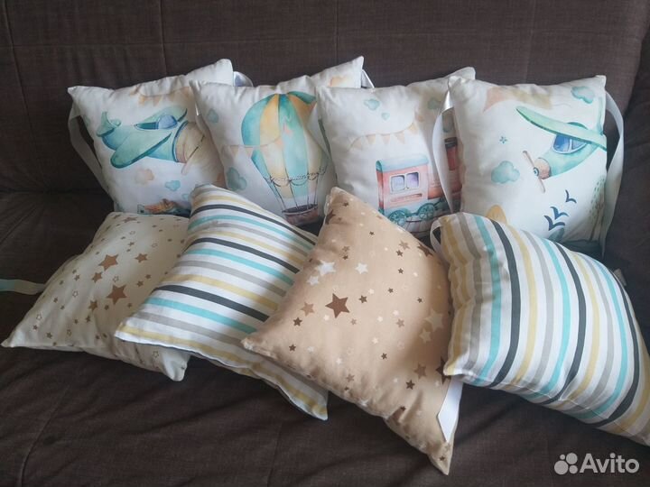 Бортики подушки в детскую кроватку