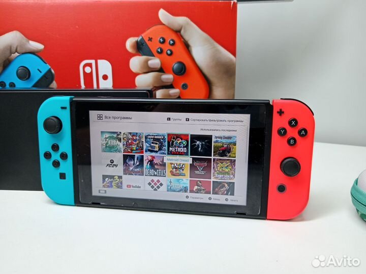 Nintendo Switch 232gb V2 Neon Прошита 999игр