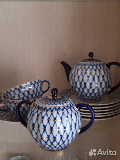 Сервиз чайный кобальт