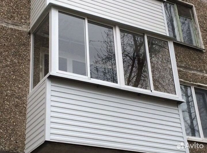 Остекление балконов и лоджий в рассрочку A2122