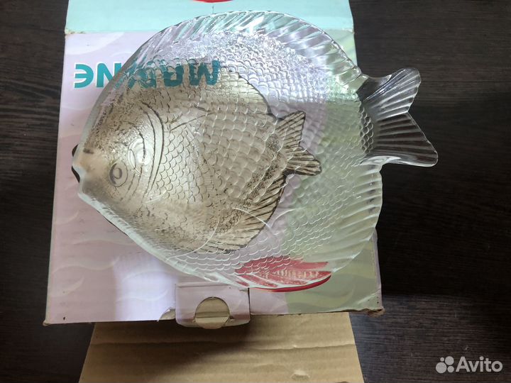 Тарелки в форме рыбы 6шт