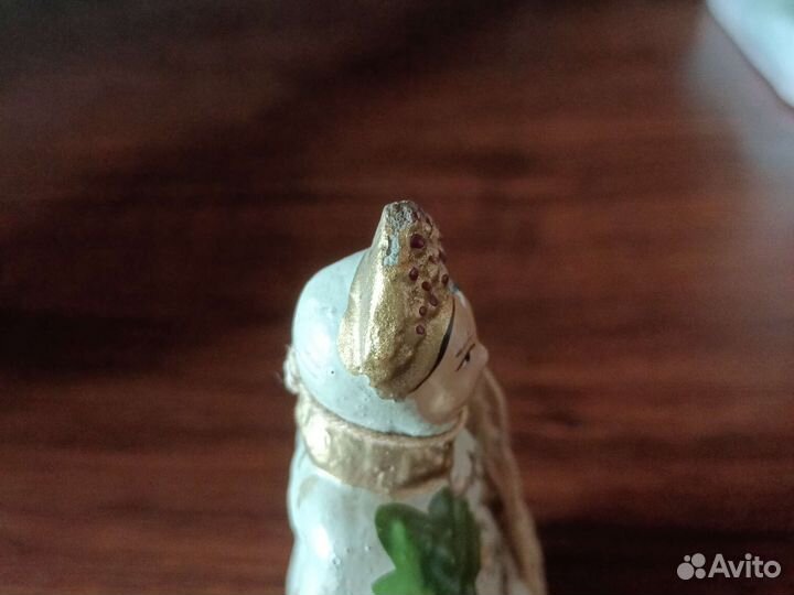 Антикварная ёлочная игрушка, папье маше снегурочка