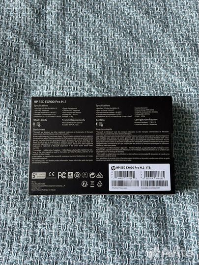 SSD HP EX900 Pro M.2 1TB (новый)