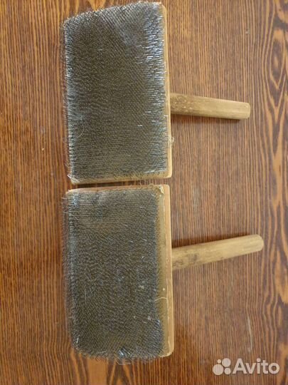 Чески (кардер ручной) для шерсти и пуха