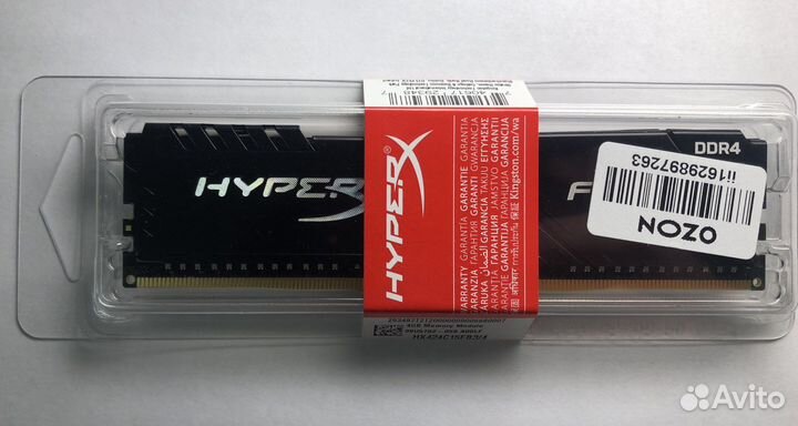 Kingston HyperX fury Black hx424c15fb3/4 4 гб