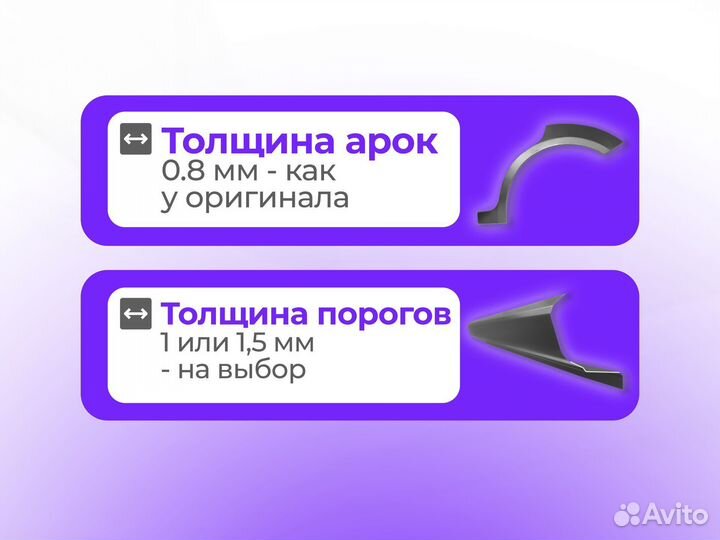 Ремонтные пороги и арки для Toyota Бобров