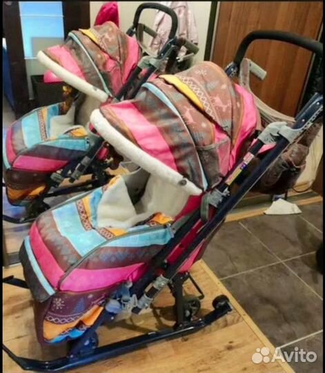 Детские санки коляска Nika