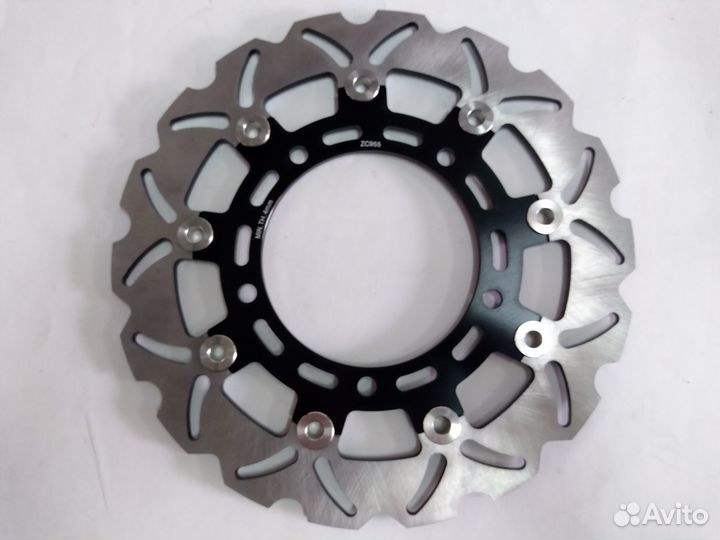 Диск тормозной передний черный на suzuki gladius /ABS 650 09-14, SV ABS / SV S ABS 650 07-21