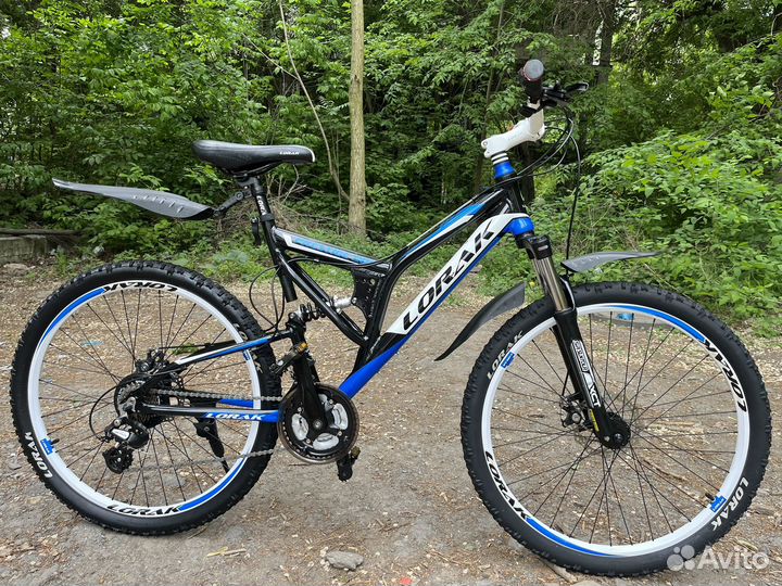 Велосипед скоростной двухподвесной отличное сост