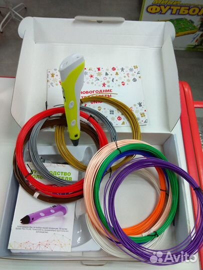 Новогодний набор 3Д Ручка Spider Pen plus, желтый