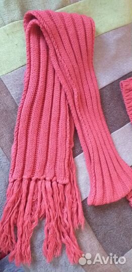 Комплект шапка, шарф и перчатки