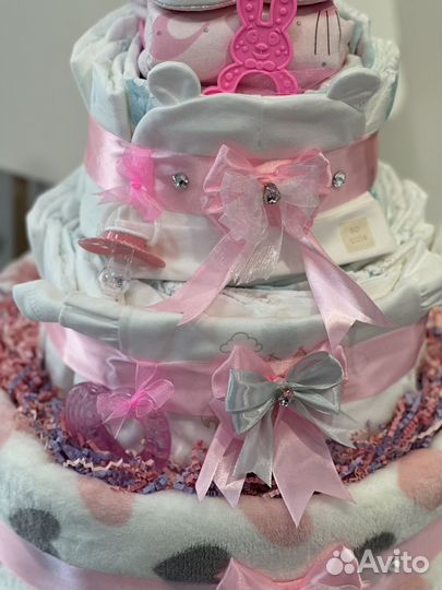 Торт из памперсов на рождение ребенка