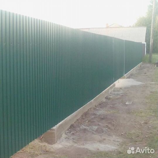 Заборы из профнастила, евроштакетника, 3D