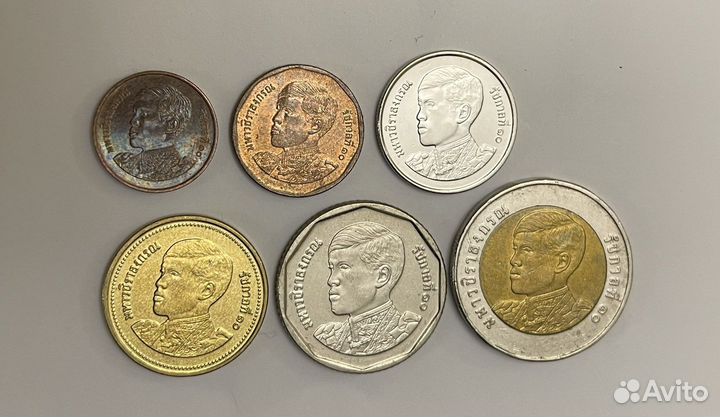 Полный набор монет из Тайланда с Рама Х