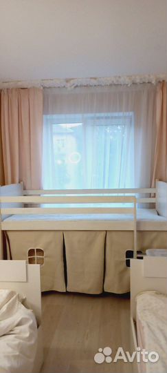 Кровать чердак-домик икея 190х80 с матрасом